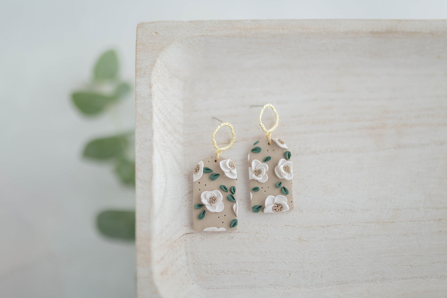 Clay earring | Magnolia - Limited Run | Garden Collection