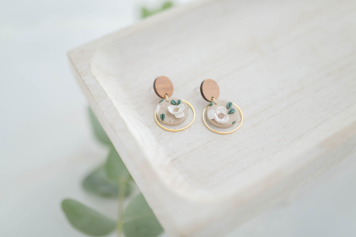 Clay earring | Magnolia - Limited Run | Garden Collection