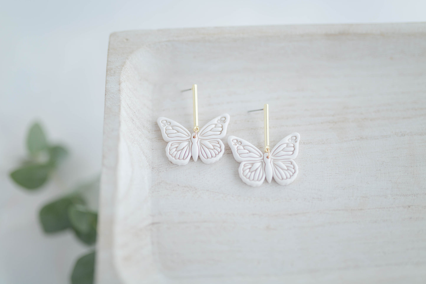 Clay earring | Butterfly Dangles | Garden Collection
