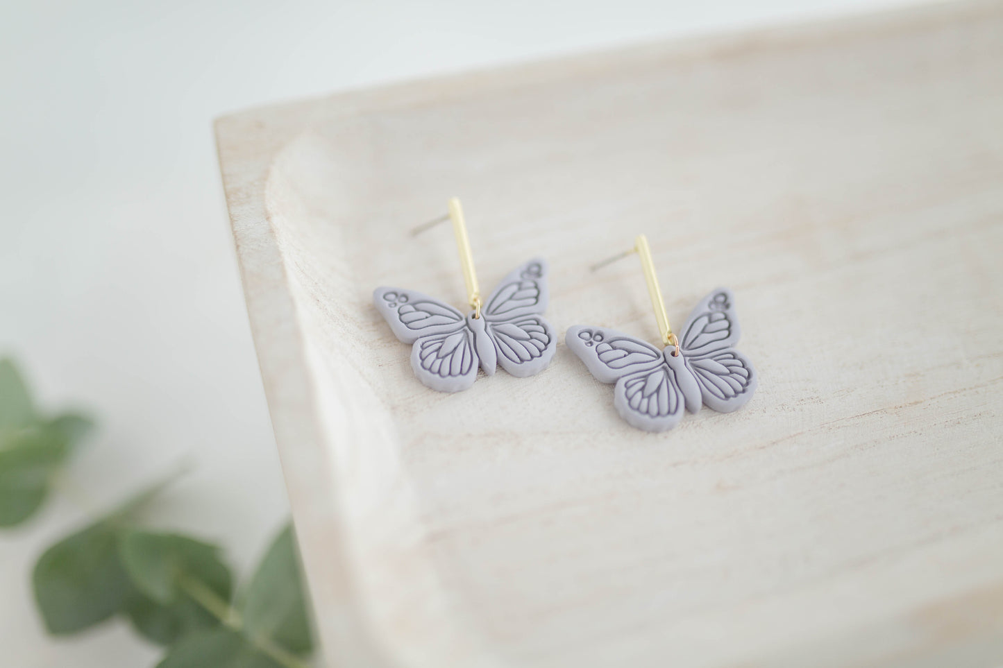 Clay earring | Butterfly Dangles | Garden Collection