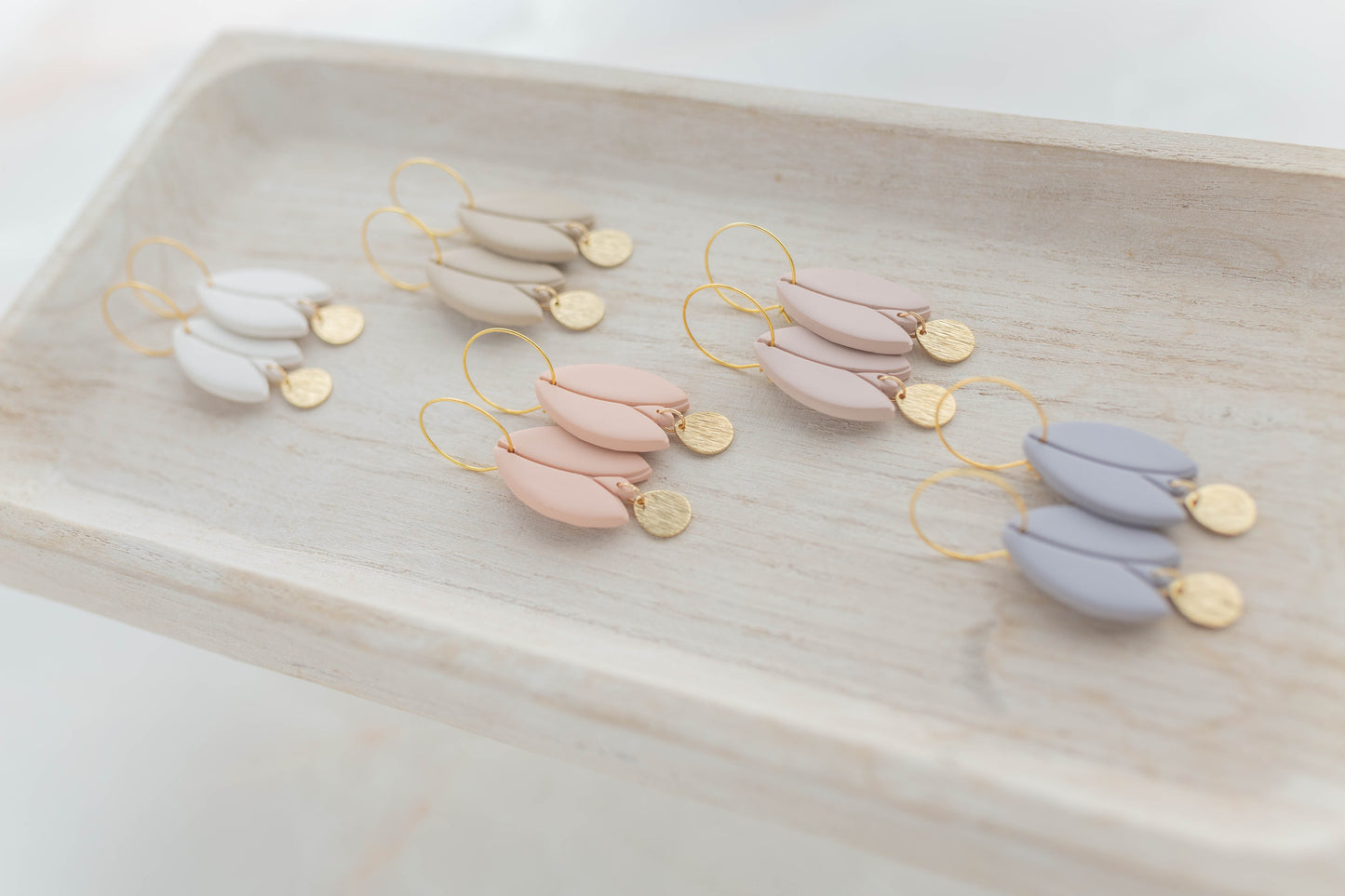 Clay earring | Tulip Hoops | Garden Collection