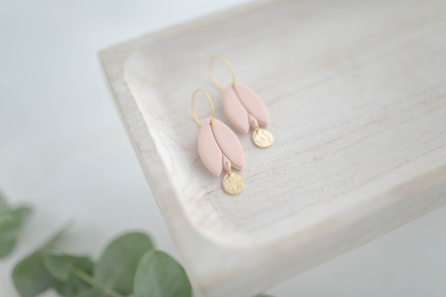 Clay earring | Tulip Hoops | Garden Collection