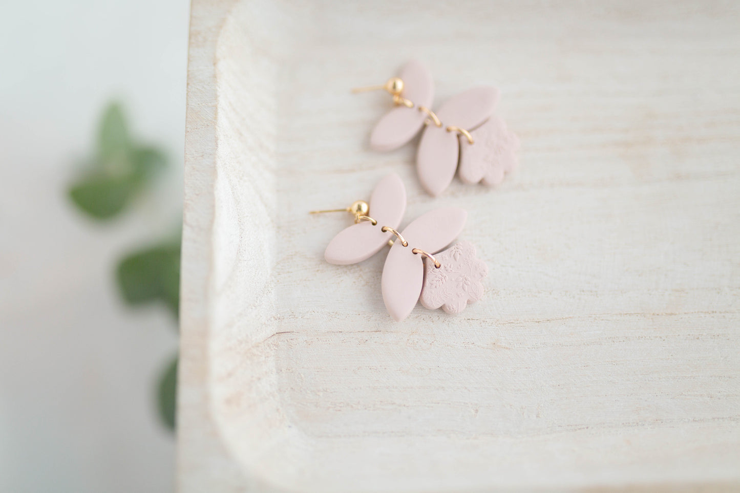 Clay earring | Floral Dangles | Garden Collection