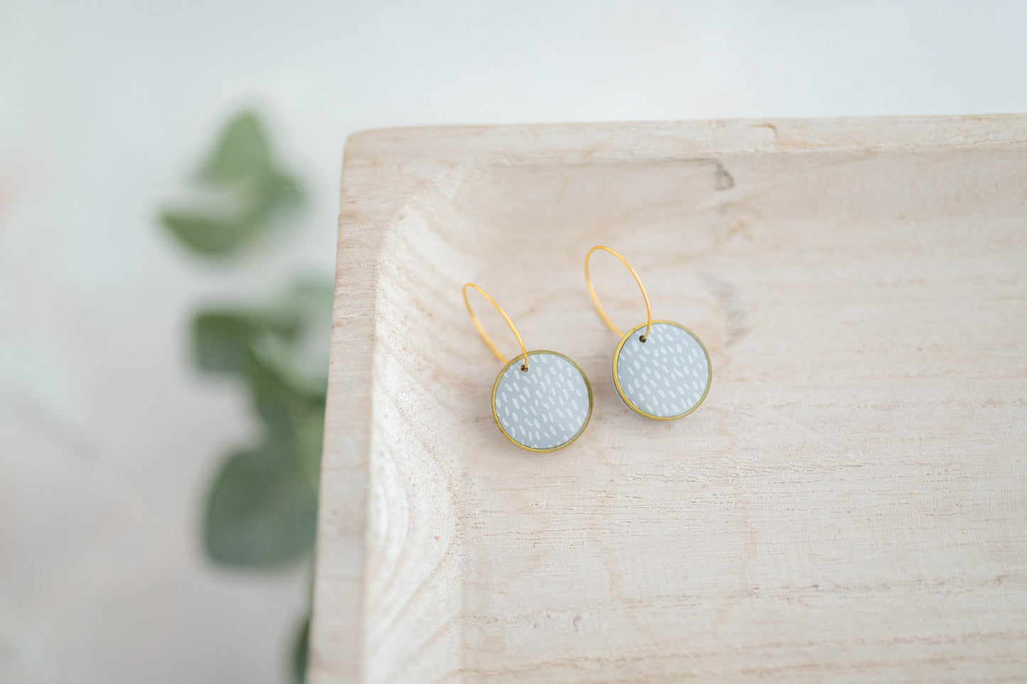 Clay earring | Polka Dot Mini Hoops | Garden Collection