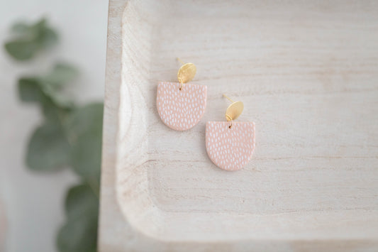 Clay earring | Polka Dot Dangles | Garden Collection