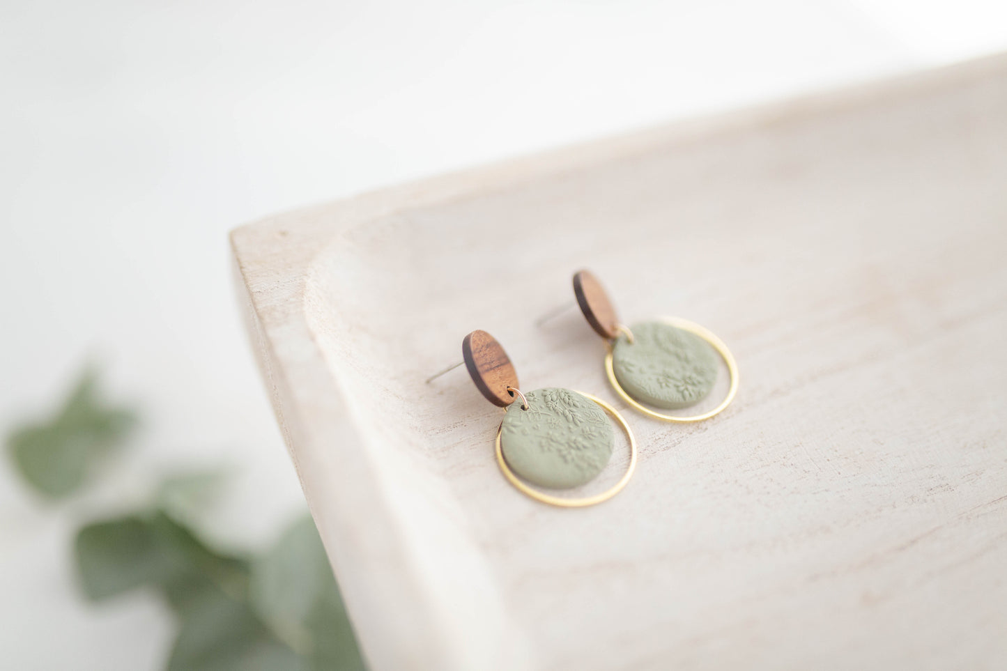 Clay earring | Flower Garden Drops | Garden Collection