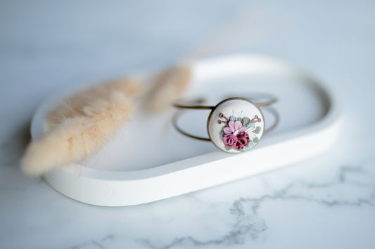 Clay bracelet | floral bouquet