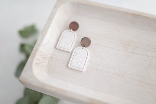 Clay earring | Poppy Garden Dangles | Garden Collection