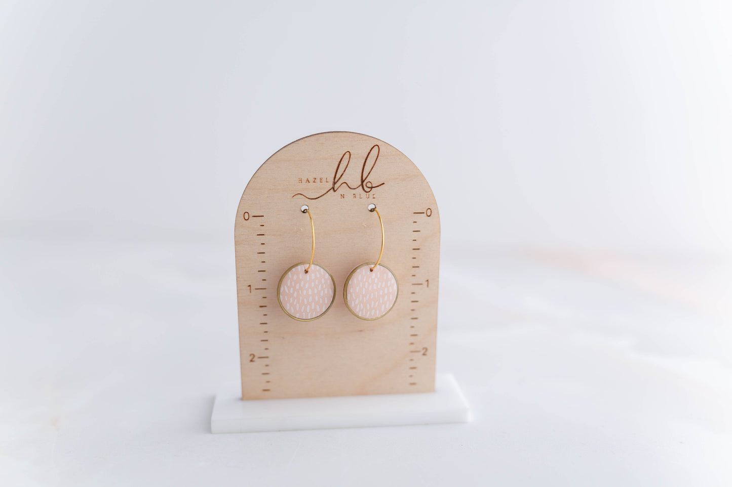 Clay earring | Polka Dot Mini Hoops | Garden Collection