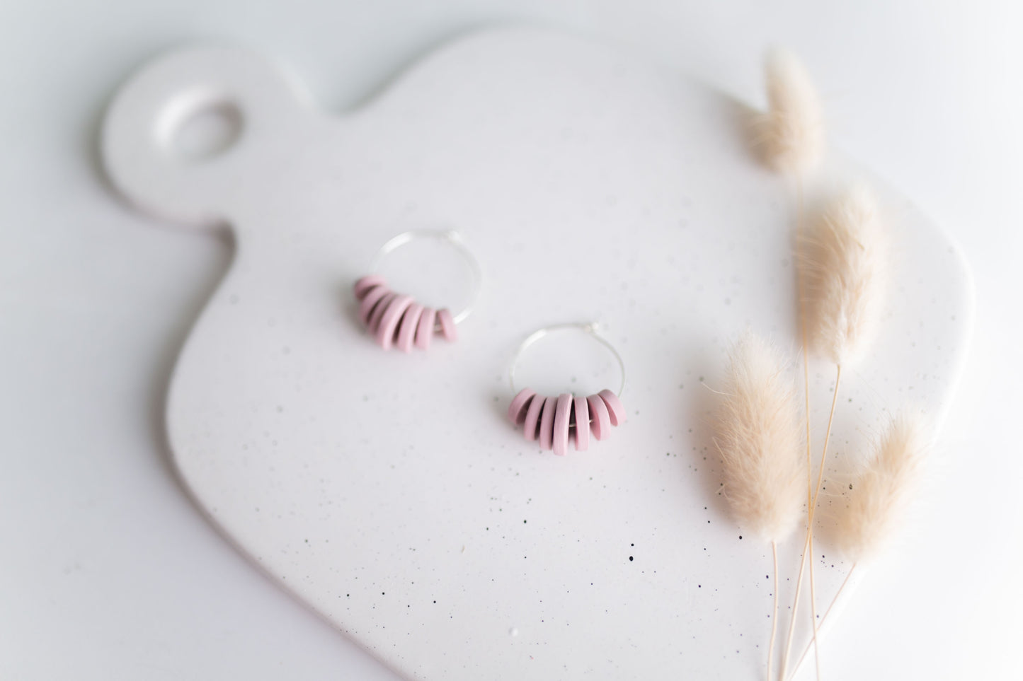 Clay earring | Clay Bead Hoops | Fall Collection