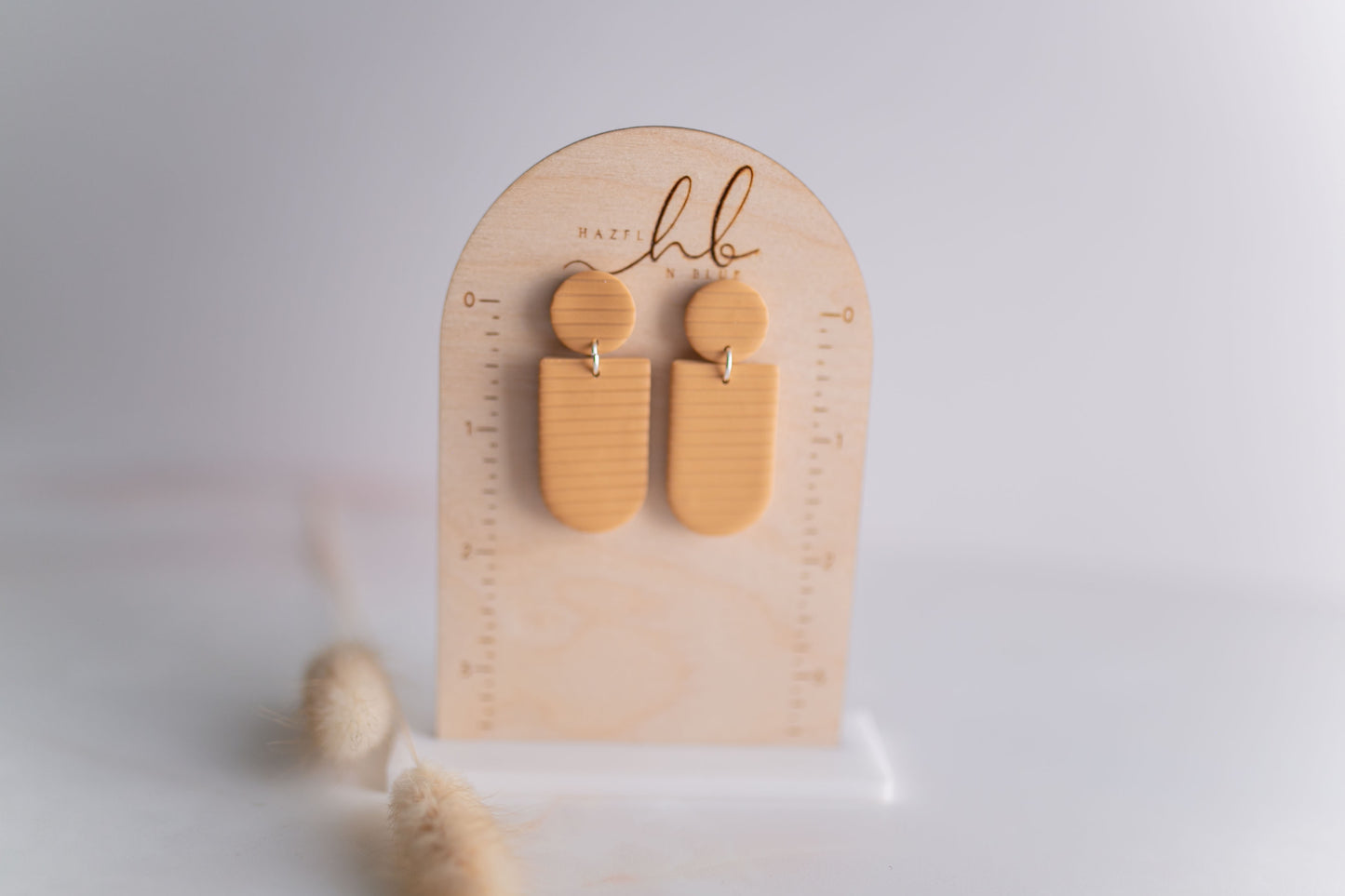 Clay earring | Corduroy Dangles | Fall Collection