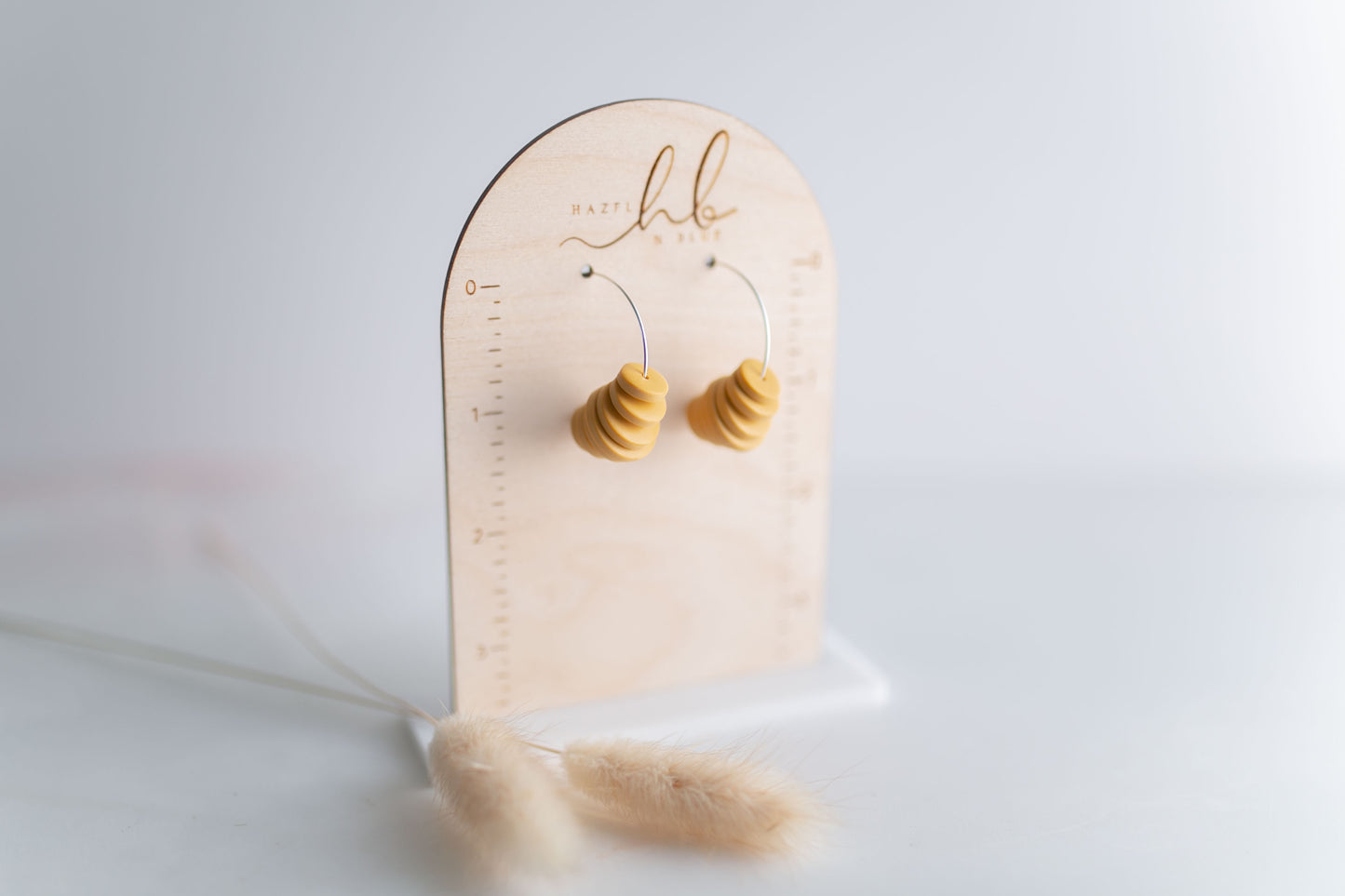 Clay earring | Clay Bead Hoops | Fall Collection