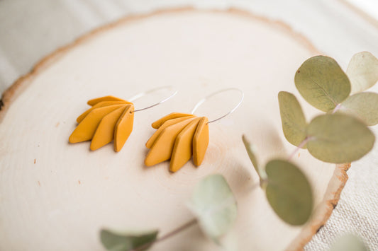 Clay earrings | hoop stacks