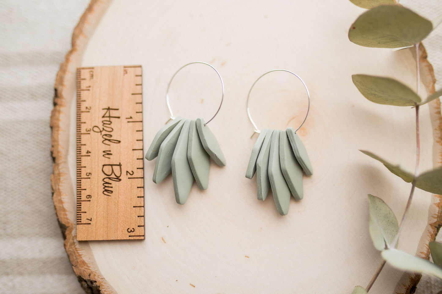 Clay earrings | hoop stacks