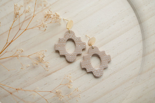 Clay earrings | carmel aztec