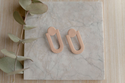 Clay earrings | carmel statement stud