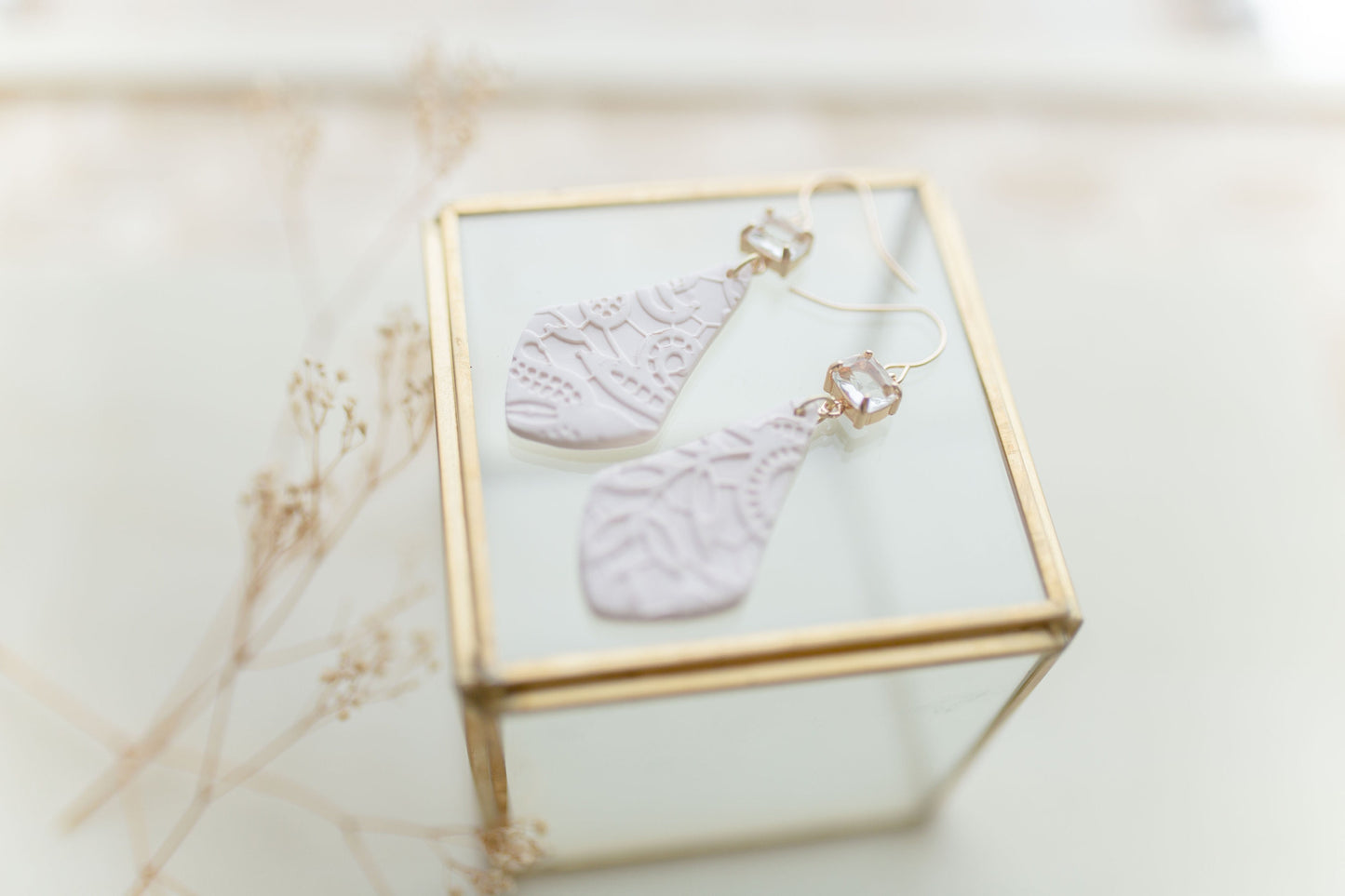 Clay earrings | bridal