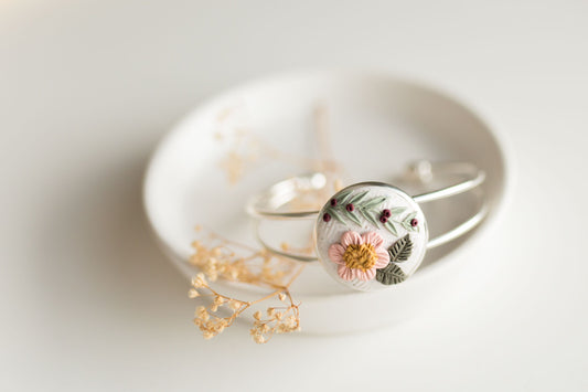 Clay bracelet | floral