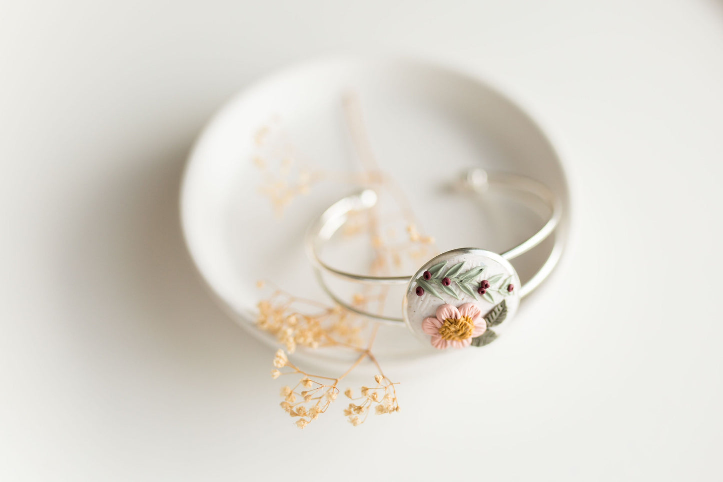 Clay bracelet | floral