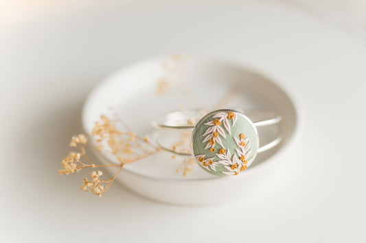 Clay bracelet | floral