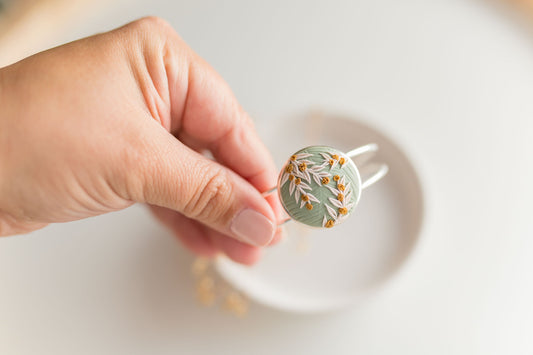 Clay bracelet | floral